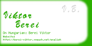 viktor berei business card